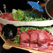 「奥州筆頭 竜王の放つ六爪 ~牛タンのしゃぶしゃぶ ささがき牛蒡仕立て~」