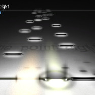 五線譜をモチーフにした落ち着いたプレイ画面。