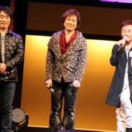 関智一さん(左)、置鮎龍太郎さん(中央)、石野竜三さん(右)