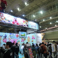 カービィで彩られた試遊コーナー