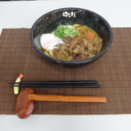 『龍が如く 維新!』×「はなまるうどん」のコラボメニューを食す名越監督を撮影してきた