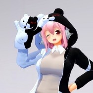 PS3「モット!ソニコミ」と「ダンガンロンパ」のコラボ 話題のアイドルがモノクマ、モノミファッションに