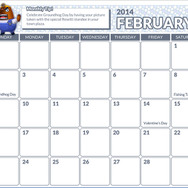 2月のカレンダー