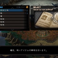 ダンジョン内で入手したアイテムの鑑定画面。レアアイテムの入手には、リアルラックも影響が…。