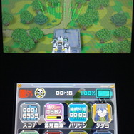 本作のルールは、「敵や弾を画面下まで到達させないこと」を目指すというもの。画面の向こうからやってくる敵機を自機のショットで撃ち落し、体育倉庫を守るのがゲームの目的です