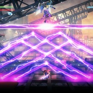 幾何学的なビームが美しい。最適な攻略法の発見はパターンボスの大きな魅力