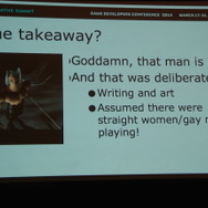 【GDC 2014】女性だって、セクシーな男性キャラクターでゲームしたい!女性シナリオライターによる業界への「異議申し立て」