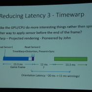 【GDC 2014】最新開発キット「DK2」と、「タイムワープ」で遅延対策に挑むオキュラスリフト