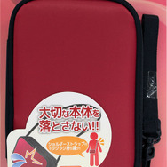 3DSLL用 おでかけショルダーポーチ(レッド) パッケージ