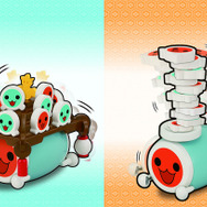 『太鼓の達人』の「どんちゃん」と「かっちゃん」が玩具に ― バランスゲームと対戦ゲームで腕比べ