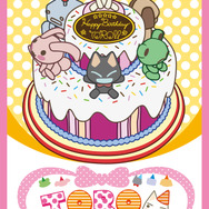 オリジナル バースデー ポストカードケーキ柄