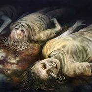 並んで転がる3つの死体。目に刺さる鋏は明確な殺意の証