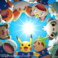 ピカチュウをはじめとするポケモンたちが「円陣プロジェクト」を応援