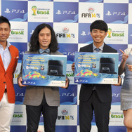 『FIFA14』でW杯をシミュレーション！？前園真聖、ピース又吉直樹、綾部祐二、水沢アリーらが参加