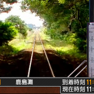 林の中を走行中