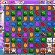 ラッキーその５。2回目のムーンストラック寸前の残り9手、フクロウが落ちることなくここまで広くできた。途中でできたカラーボムは温存。