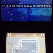 画面構成は上画面がTipsの表示される窓、下画面がパズルのフィールド