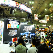 任天堂ではマリオカート8や大乱闘スマッシュブラザーズの体験コーナーが盛況