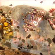 連続で地面を殴り続け、敵をコナゴナに砕きます