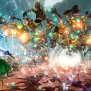 「デクの葉」で突風を起こし、敵を吹き飛ばします