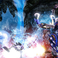 地面より水柱を噴出させ攻撃します