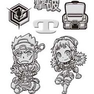 ボーダーブレイク』蒔絵シール Ver.2 グラント&チェスカ