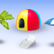 イベントショップには夏っぽいアイテム満載