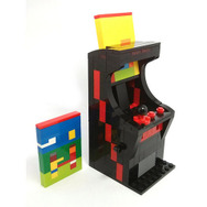 LEGOブロックでミニサイズのアーケードゲーム筐体を再現したファンアート