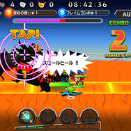 「TAP」ターゲットが表示されたら連打で攻撃を阻止！