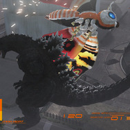 体当たりでゴジラに応戦