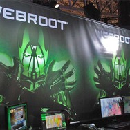 東京ゲームショウでのウェブルート社のブース