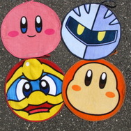 星のカービィ 顔型ループ付タオル