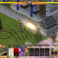 「攻城」に向いている「槍」で攻撃中