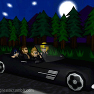 『FF15』を初代プレステ風にデメイクしたファンアートが話題に