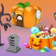 イベントショップにはハロウィンアイテムもずらり