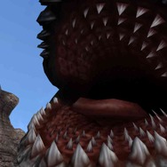 大きく開かれた口の中は、おびただしい鋭い歯が・・・。