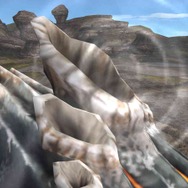 謎めいた管があり、音波を放っているようだ。