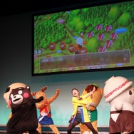 サプライズで「くまモン体操」を披露