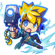 ２段ジャンプが特徴。チャージショットで強力な電撃のレーザーを放つことができる