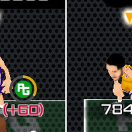 スタミナ量によって、円が欠け、色が変わる