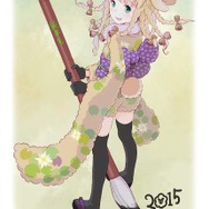日本郵政の「年賀状ソフト」に萌テンプレが!“羊の擬人化少女”や“メガネな女の子“などなど