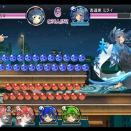 バトルでは、紫や青などの「スフィア」を集めていく