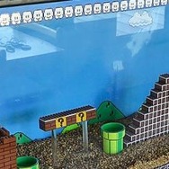 ビッグな水槽に『スーパーマリオブラザーズ』のステージを再現!制作者が着手から完成までの様子を写真付きで公開