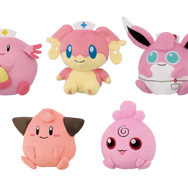 ポケモンの“まんまるぬいぐるみ”がプライズとして1月より登場、「ラッキー」「ガーディ」など