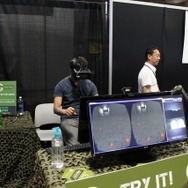 VRゴーグルを使ったゲームが多数出展