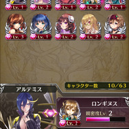 キャラクター同士の親密度