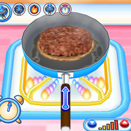 焼く（ハンバーグ）