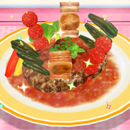 ハンバーグ＋ヤキトリ