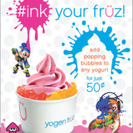 『スプラトゥーン』がカナダのフローズンヨーグルトショップとコラボ!インクをイメージしたオリジナルメニューを提供