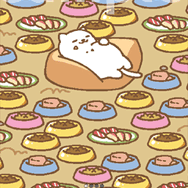 『ねこあつめ』のスマホ用きせかえテーマ登場、デザインは「まんぞくさん」